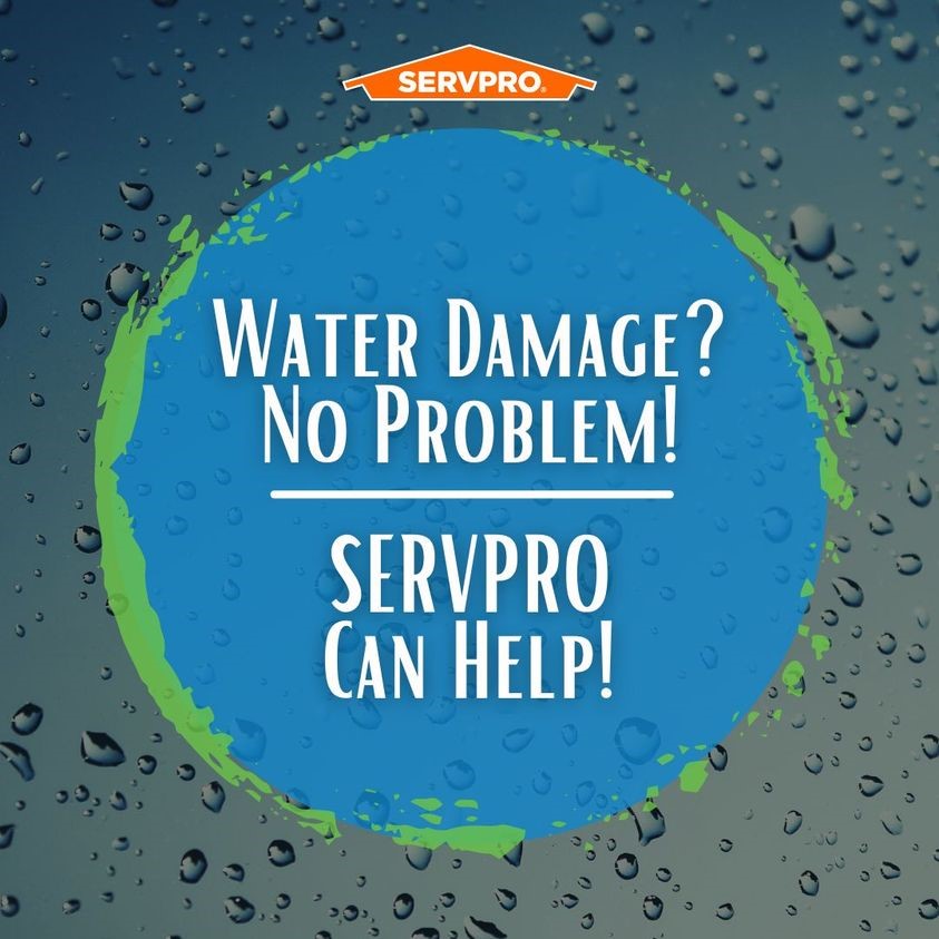 Water Damage Call SERVPRO